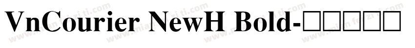VnCourier NewH Bold字体转换